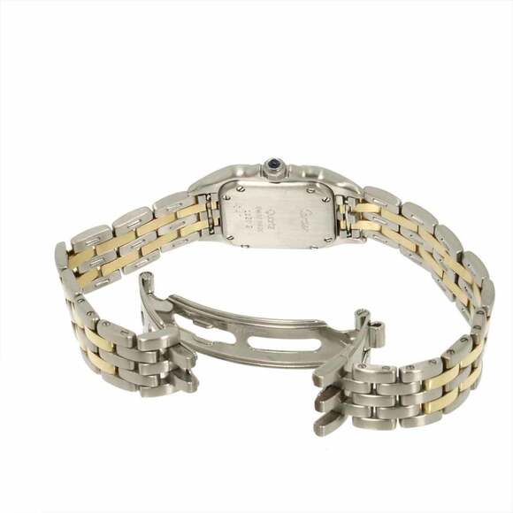 Cartier Panthere SM 2-Row Two-Tone Women's Watch W25029B6 Ivory Yellow Gold Q... - Picture 4 of 7